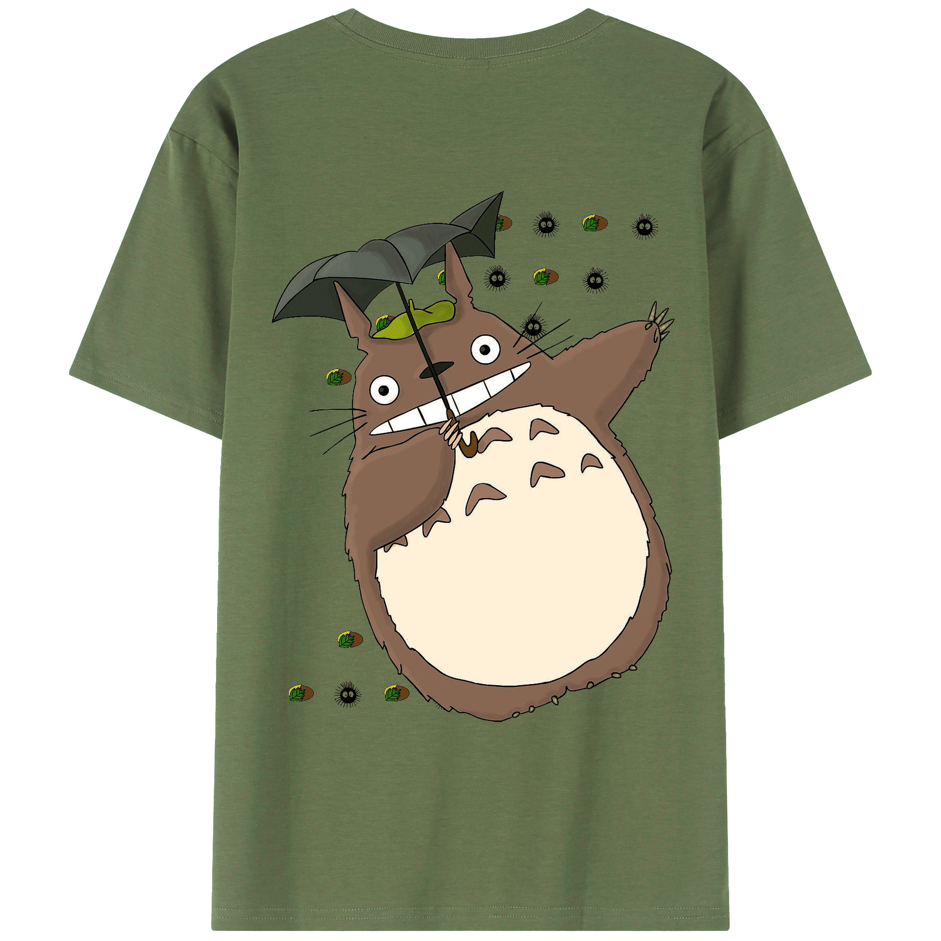（画像用） となりのトトロ 草壁メイ 草壁サツキ My Neighbor Totoro Satsuki Kusakabe Mei Kusakabe 綿100％ メンズ半袖Tシャツ（バックプリント） 通気性